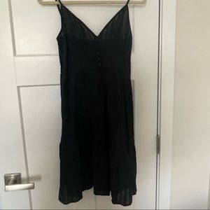 Black spaghetti strap dress